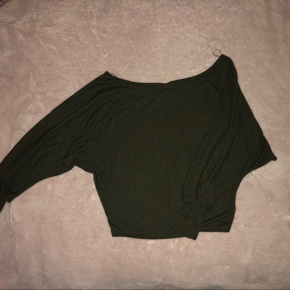 Off the shoulder , Military Green